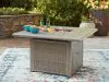 Ashley Furniture PCP690-772 Cliff Trails - Square Fire Pit Table - Beige
