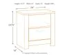 Ashley Furniture B331/31/36/46/57/91(2)/B100-31 Ashley Furniture B331/31/36/46/57/91(2)/B100-31 Bellaby - 7 Pc. - Dresser, Mirror, Chest, Queen Panel Headboard with Bolt on Bed Frame, 2 Nightstands - Whitewash