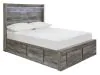 Ashley Furniture B221B27 Ashley Furniture B221B27 Baystorm - Full Panel Bed With 6 Storage Drawers - Gray