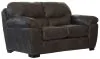 Jackson Furniture Industries 445302-1227/28-3027/28 Grant - Faux Leather Loveseat - Steel