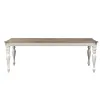 Liberty Furniture 244-DR-O7LGS Liberty Furniture 244-DR-O7LGS Magnolia Manor - 7 Piece Leg Table Set - Antique White