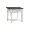 Liberty Furniture 417-OT-3PCS Allyson Park - 3 Piece Table Set - Wirebrushed White / Charcoal
