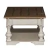 Liberty Furniture 498-OT1010 Morgan Creek - Cocktail Table - Antique White / Wirebrushed Tobacco Accents