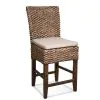 Riverside Furniture 36967 Mix-N-Match Chairs - Woven Counter Upholstered Stool (Set of 2) - Hazelnut