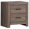CoasterEveryday 207042 Brantford - 2-Drawer Nightstand - Barrel Oak