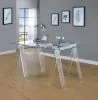 CoasterEssence 801535 Amaturo - Glass Top Acrylic Writing Desk - Clear