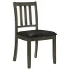 Coaster Fine Furniture 150410 Parkwood - 5 Piece Square Dining Table Set - Charcoal