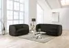 Furniture of America FM61003BK-LV Versoix - Loveseat - Black
