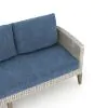 New Classic G852B-5S Carezza - 5 Piece Set (Sofa & 2 Club Chairs & 2 Stools) - Dark Blue