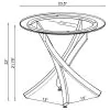 CoasterEveryday 707888-S2 Brooke - 2 Piece Round Glass Top Coffee Table Set - Brass
