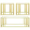 Coaster Fine Furniture 723608-S3 Adri - 3 Piece Coffee And End Table Set - Matte Brass