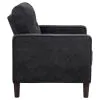 Coaster Fine Furniture 509983 Bowen II - Fabric Upholstered Track Arm Chair - Steel Gray