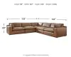 Ashley Furniture 30901S4 Ashley Furniture 30901S4 Emilia - 5-Piece Sectional - Caramel