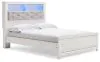 Ashley Furniture B2640B20 Altyra - Queen Panel Bookcase Bed With Roll Slats - White