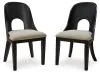 Ashley Furniture D821/25/01(2) Ashley Furniture D821/25/01(2) Rowanbeck - 5 Pc. - Dining Table, 4 Side Chairs - Black