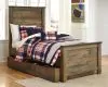 Ashley Furniture B446B8 Ashley Furniture B446B8 Trinell - Twin Panel Bed With 1 Large Storage Drawer - Brown