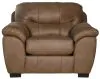 Jackson Furniture Industries 445301-1227/49-3027/49 Jackson Furniture Industries 445301-1227/49-3027/49 Grant - Faux Leather Chair & 1/2 - Silt