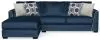 Jackson Furniture Industries 2223/73/75-68 Jackson Furniture Industries 2223/73/75-68 Jetson - 2 Piece Sofa / LSF Chaise With Comfort Coil Seat Cushions And 4 Included Accent Pillows - Nile