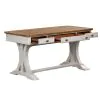 Liberty Furniture 652-HO107 Farmhouse Reimagined - Writing Desk - Antique White / Chestnut Tops