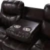 New Classic U6023-30P1-BRN Kellen - Sofa With Drop Down Tray & Power Footrest - Brown