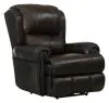 Jackson Furniture Industries 647637-1283/09-3083/09 Duncan - Leather Power Deluxe Lay Flat Recliner - Dark Brown