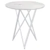 CoasterEveryday 183526 Bexter - Round Faux Marble Bistro Bar Table - Chrome