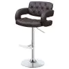 CoasterEssence 102556 Brandi - Adjustable Bar Stool - Chrome And Brown