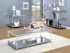 Furniture of America CM4153E Ludvig - End Table - Chrome / Clear