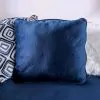 Furniture of America SM5175-CH Waldport - Swivel Chair - Navy