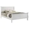Coaster Fine Furniture 202441KE Louis Philippe - Eastern King Sleigh Panel Bed - White
