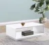 Coaster Fine Furniture 710768 Paseo - Rectangular Cocktail Coffee Table - White High Gloss