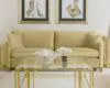 Coaster Fine Furniture 508824 Corliss - Upholstered Curved Track Arm Sofa - Camel