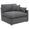 Coaster Fine Furniture 551455-SETA Hobson - 5 Piece Upholstered Modular Sectional Sofa - Charcoal