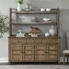 Liberty Furniture 930-DR-SH Carolina Park - Server & Hutch - Amber Brown
