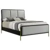 Coaster Fine Furniture 224331QB1 Arini - Queen Headboard, Box 1 of 3 - Black And Gray
