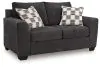 Benchcraft® 63101/38/35 Benchcraft® 63101/38/35 Loreo - 2 Pc. - Sofa, Loveseat - Ebony