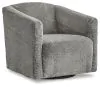 Ashley Furniture A3000330 Bramner - Swivel Accent Chair - Charcoal
