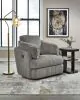 Ashley Furniture 9490361 Tie-Breaker - Swivel Glider Recliner - Fog