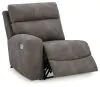 Ashley Furniture 61003S8 Ashley Furniture 61003S8 Next-Gen Durapella - 5-Piece Power Reclining Sectional With RAF And LAF Recliners - Slate