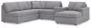 Ashley Furniture 92104S22 Ashley Furniture 92104S22 Modmax - 6-Piece Sectional With Raf Corner Chaise And Storage Console - Granite