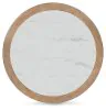 Ashley Furniture T808-8 Camdill - Round Cocktail Table - Light Brown / White