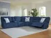 Ashley Furniture 93607S15 Ashley Furniture 93607S15 Acklen Place - 6-Piece Power Reclining Sectional - Navy