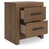 Ashley Furniture PCB1116-92 Ashley Furniture PCB1116-92 Broachmyn - Two Drawer Night Stand - Auburn