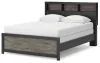 Ashley Furniture PCB1118B2 Ashley Furniture PCB1118B2 Broachmyn - Queen Bookcase Bed - Black / Gray