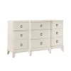 Samuel Lawrence Furniture S916-010 Madison - 9-Drawer Dresser in a Grey-White Wash Finish - Natural