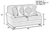 Jackson Furniture Industries 428302-1561/46-2430/38 Farmington - Loveseat - Buff