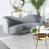 CoasterEssence 506865 Sophia - Upholstered Channel Tufted Loveseat - Gray
