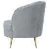 CoasterEssence 506866 Sophia - Upholstered Channel Tufted Barrel Accent Chair - Gray