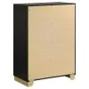Coaster Fine Furniture 224785 Caraway - 4-Drawer Bedroom Chest - Black