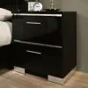 Furniture of America FOA7039N Carlie - Nightstand With USB Plug - Black